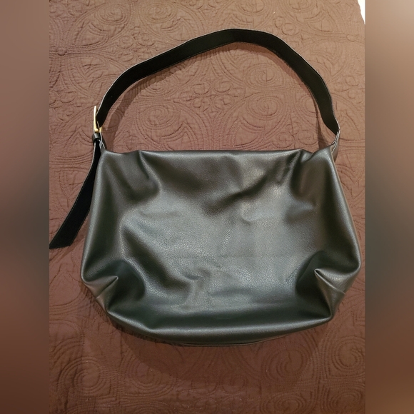 Faux Leather Black Handbag - Picture 1 of 6